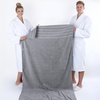 American Soft Linen 100% Cotton Luxury Turkish Towels, 4 PC Hand Towel Set | Soft Absorbent Quick Dry OEKO Tex Standard 100 Certificated Durable Machine Washable Breathable Premium Hotel Quality(Light Grey)