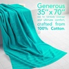 American Soft Linen 100% Cotton Luxury Turkish Towels, 4 PC Hand Towel Set | Soft Absorbent Quick Dry OEKO Tex Standard 100 Certificated Durable Machine Washable Breathable Premium Hotel Quality(Turquoise Blue)