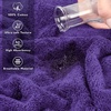 American Soft Linen 100% Cotton Luxury Turkish Towels, 4 PC Hand Towel Set | Soft Absorbent Quick Dry OEKO Tex Standard 100 Certificated Durable Machine Washable Breathable Premium Hotel Quality(Violet Purple)