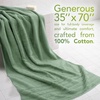 American Soft Linen 100% Cotton Luxury Turkish Towels, 4 PC Hand Towel Set | Soft Absorbent Quick Dry OEKO Tex Standard 100 Certificated Durable Machine Washable Breathable Premium Hotel Quality(Sage Green)