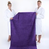 American Soft Linen 100% Cotton Luxury Turkish Towels, 4 PC Hand Towel Set | Soft Absorbent Quick Dry OEKO Tex Standard 100 Certificated Durable Machine Washable Breathable Premium Hotel Quality(Violet Purple)