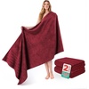 American Soft Linen 100% Cotton Luxury Turkish Towels, 4 PC Hand Towel Set | Soft Absorbent Quick Dry OEKO Tex Standard 100 Certificated Durable Machine Washable Breathable Premium Hotel Quality(Bordeaux Red)