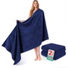 American Soft Linen 100% Cotton Luxury Turkish Towels, 4 PC Hand Towel Set | Soft Absorbent Quick Dry OEKO Tex Standard 100 Certificated Durable Machine Washable Breathable Premium Hotel Quality(Navy Blue)