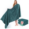 American Soft Linen 100% Cotton Luxury Turkish Towels, 4 PC Hand Towel Set | Soft Absorbent Quick Dry OEKO Tex Standard 100 Certificated Durable Machine Washable Breathable Premium Hotel Quality(Teal)