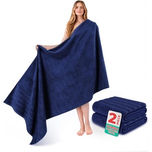 American Soft Linen 100% Cotton Luxury Turkish Towels, 4 PC Hand Towel Set | Soft Absorbent Quick Dry OEKO Tex Standard 100 Certificated Durable Machine Washable Breathable Premium Hotel Quality(Navy Blue)