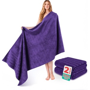 American Soft Linen 100% Cotton Luxury Turkish Towels, 4 PC Hand Towel Set | Soft Absorbent Quick Dry OEKO Tex Standard 100 Certificated Durable Machine Washable Breathable Premium Hotel Quality(Violet Purple)