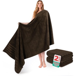 American Soft Linen 100% Cotton Luxury Turkish Towels, 4 PC Hand Towel Set | Soft Absorbent Quick Dry OEKO Tex Standard 100 Certificated Durable Machine Washable Breathable Premium Hotel Quality(Chocolate Brown)