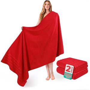 American Soft Linen 100% Cotton Luxury Turkish Towels, 4 PC Hand Towel Set | Soft Absorbent Quick Dry OEKO Tex Standard 100 Certificated Durable Machine Washable Breathable Premium Hotel Quality(Red)
