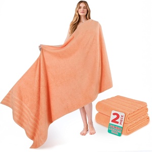 American Soft Linen 100% Cotton Luxury Turkish Towels, 4 PC Hand Towel Set | Soft Absorbent Quick Dry OEKO Tex Standard 100 Certificated Durable Machine Washable Breathable Premium Hotel Quality(Malibu Peach)