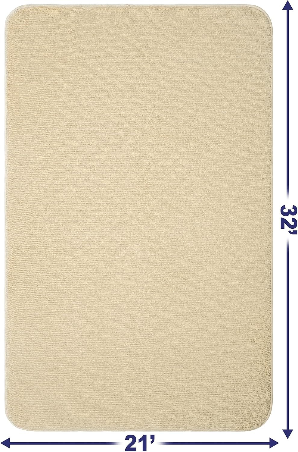 image:imageAmerican Soft Linen Bath Rug 20 in 34 in 100 Cotton Bath Mats Rugs for Bathroom Slip Reducer Washable Shaggy Form Area Rugs Aqua Blue Bath RugBeige