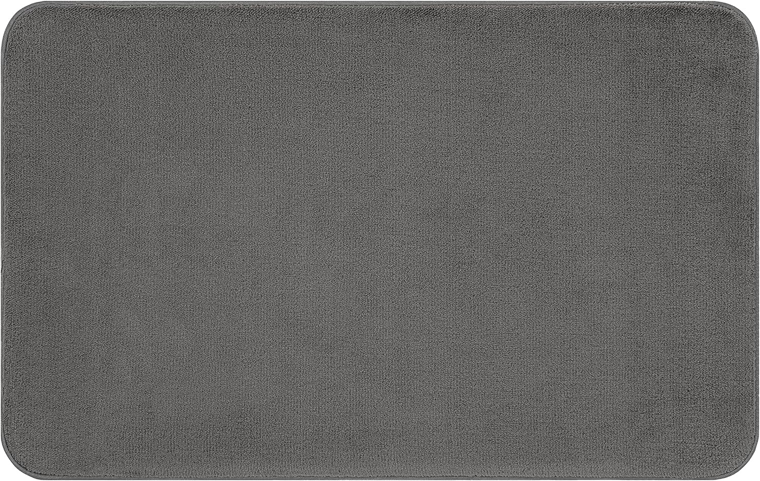 image:imageAmerican Soft Linen Bath Rug 20 in 34 in 100 Cotton Bath Mats Rugs for Bathroom Slip Reducer Washable Shaggy Form Area Rugs Aqua Blue Bath RugDark Gray