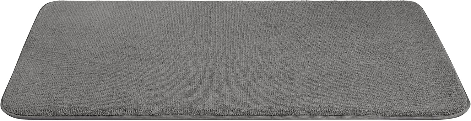 image:imageAmerican Soft Linen Bath Rug 20 in 34 in 100 Cotton Bath Mats Rugs for Bathroom Slip Reducer Washable Shaggy Form Area Rugs Aqua Blue Bath RugDark Gray