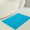 American Soft Linen Bath Rug, 20 in 34 in 100% Cotton Bath Mats Rugs for Bathroom, Slip Reducer Washable Shaggy Form Area Rugs, Aqua Blue Bath Rug(Aqua Blue)