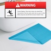 American Soft Linen Bath Rug, 20 in 34 in 100% Cotton Bath Mats Rugs for Bathroom, Slip Reducer Washable Shaggy Form Area Rugs, Aqua Blue Bath Rug(Aqua Blue)
