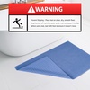 American Soft Linen Bath Rug, 20 in 34 in 100% Cotton Bath Mats Rugs for Bathroom, Slip Reducer Washable Shaggy Form Area Rugs, Aqua Blue Bath Rug(Electric Blue)
