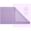 American Soft Linen Bath Rug, 20 in 34 in 100% Cotton Bath Mats Rugs for Bathroom, Slip Reducer Washable Shaggy Form Area Rugs, Aqua Blue Bath Rug(Lilac)