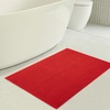 American Soft Linen Bath Rug, 20 in 34 in 100% Cotton Bath Mats Rugs for Bathroom, Slip Reducer Washable Shaggy Form Area Rugs, Aqua Blue Bath Rug(Red)