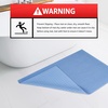 American Soft Linen Bath Rug, 20 in 34 in 100% Cotton Bath Mats Rugs for Bathroom, Slip Reducer Washable Shaggy Form Area Rugs, Aqua Blue Bath Rug(Sky Blue)