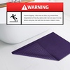American Soft Linen Bath Rug, 20 in 34 in 100% Cotton Bath Mats Rugs for Bathroom, Slip Reducer Washable Shaggy Form Area Rugs, Aqua Blue Bath Rug(Violet Purple)