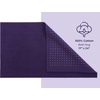 American Soft Linen Bath Rug, 20 in 34 in 100% Cotton Bath Mats Rugs for Bathroom, Slip Reducer Washable Shaggy Form Area Rugs, Aqua Blue Bath Rug(Violet Purple)